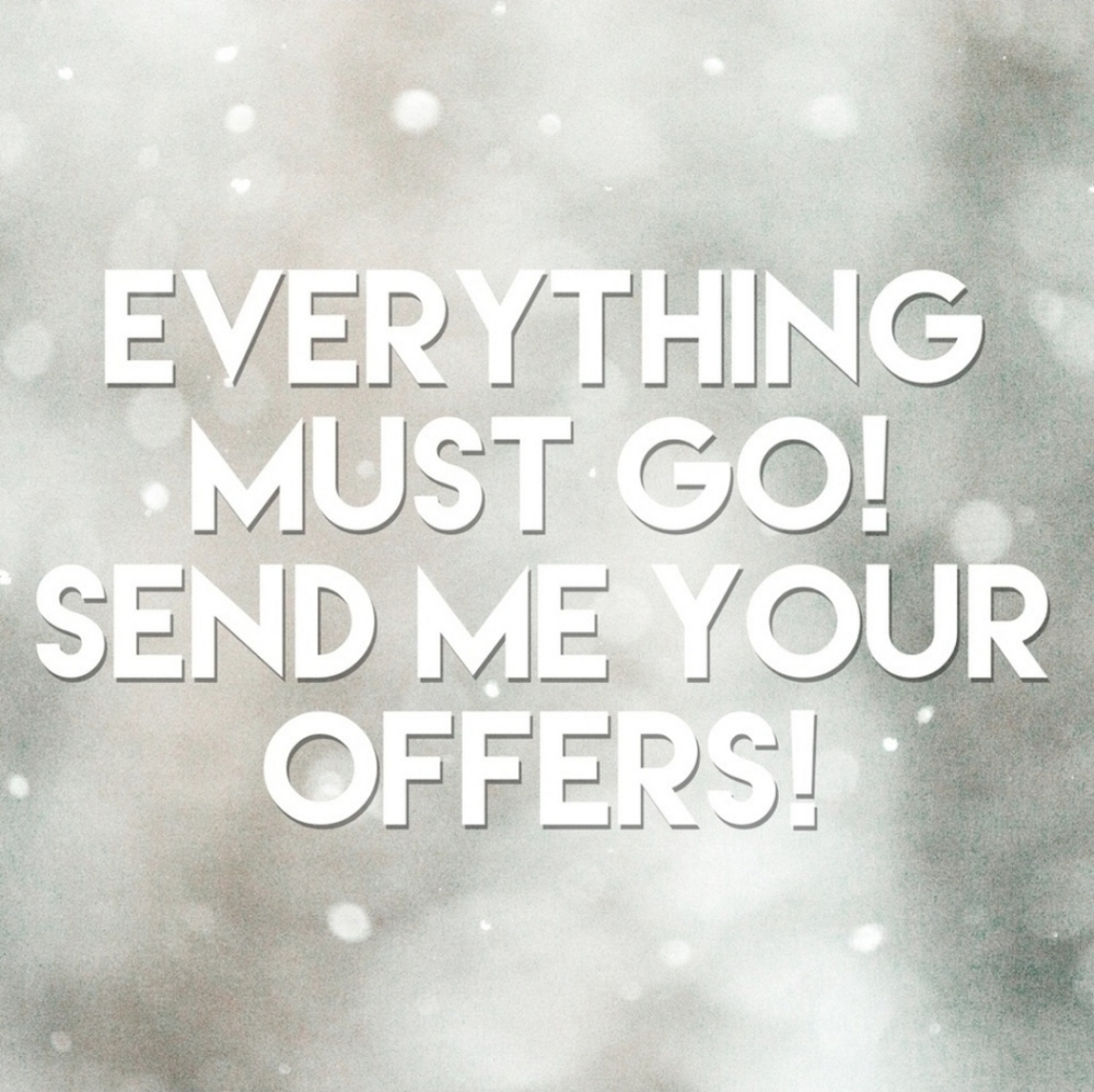 Clearing out closet, send me an offer!